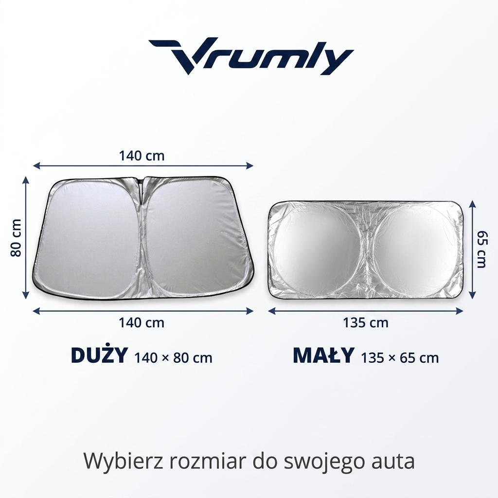 Składana osłona przeciwsłoneczna - Vrumly