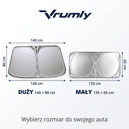 Składana osłona przeciwsłoneczna - Vrumly